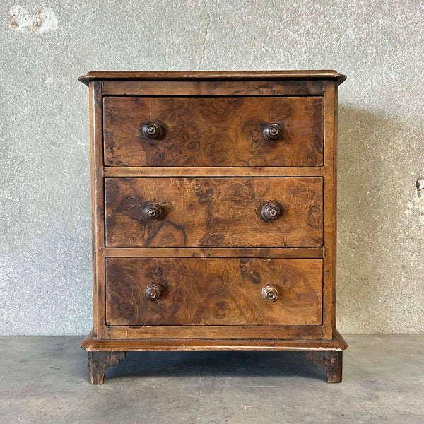 Antique Italian Burl Mini Chest