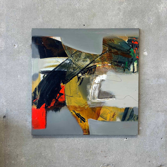 1970's Abstract Painting on Canvas