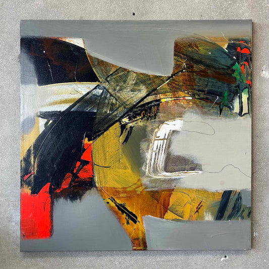 1970's Abstract Painting on Canvas