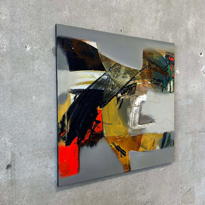 1970's Abstract Painting on Canvas