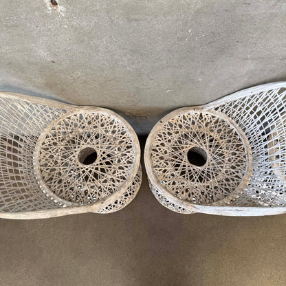 Set of 4 Spun Fiberglass Dining Chairs by Russell Woodard