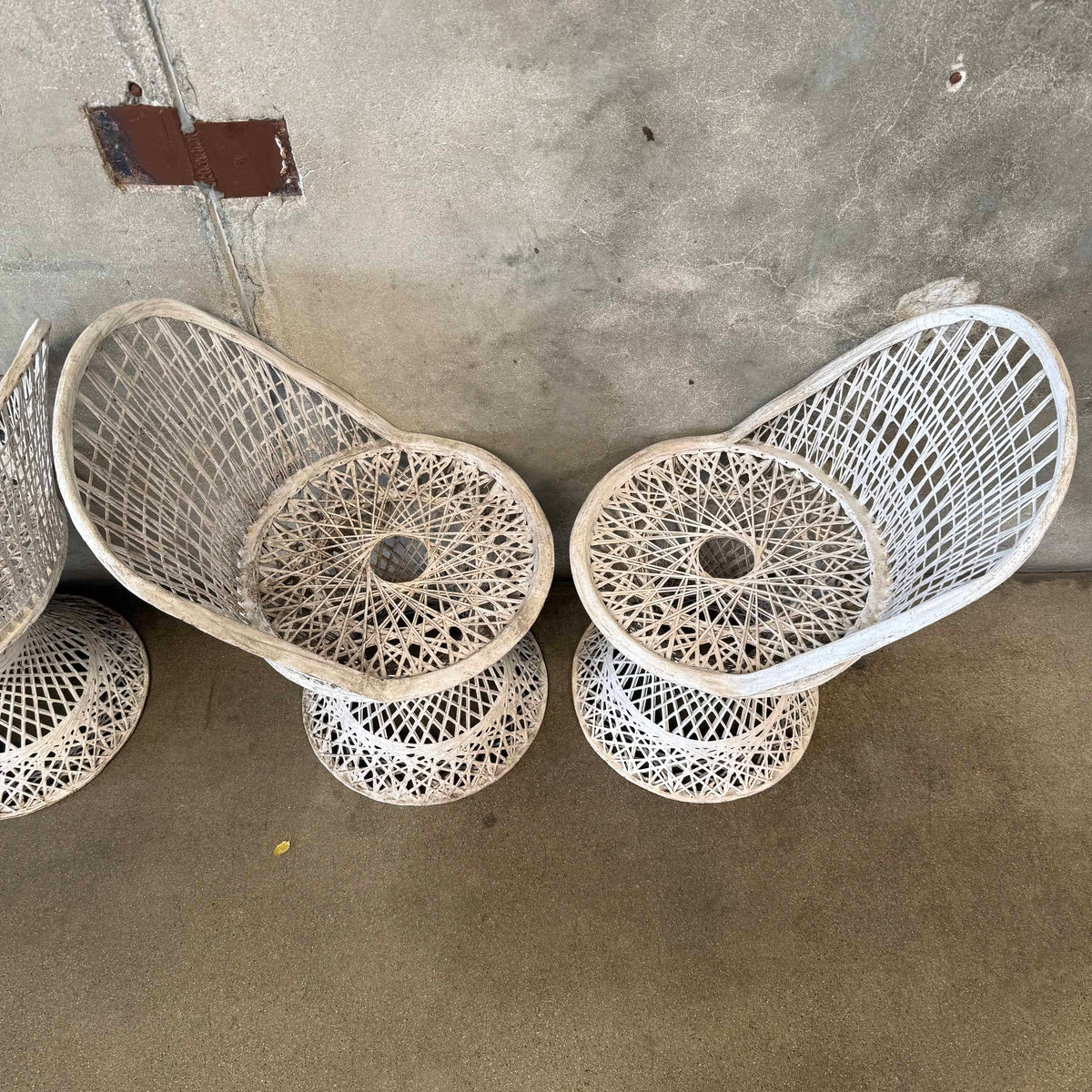 Set of 4 Spun Fiberglass Dining Chairs by Russell Woodard