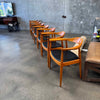 Set of Eight Wegner Style Armchairs
