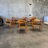 Set of Eight Wegner Style Armchairs