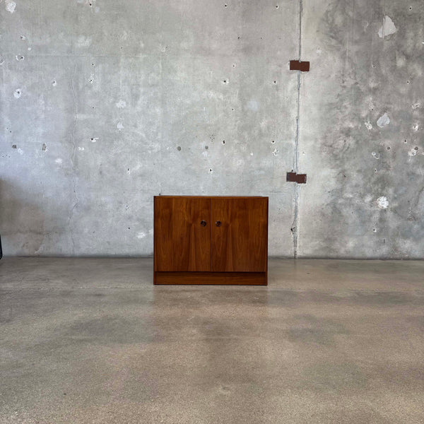 Mid Century Modern Two Door Cabinet By Van Pelt - Belgium 1970's