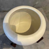 Case Study Ceramics White Planter w/ Wood Stand #1