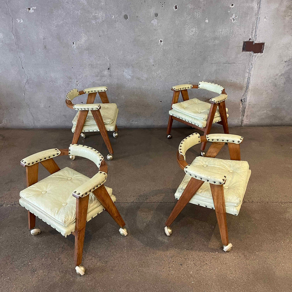 Set of Four Allan Gould Mid Century Modern Chairs