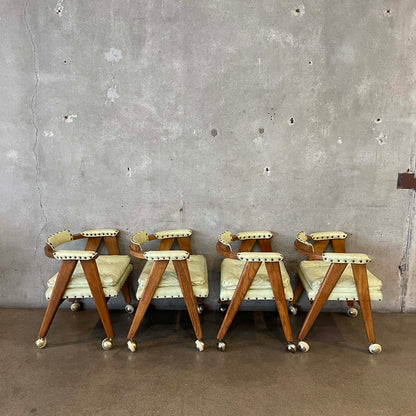 Set of Four Allan Gould Mid Century Modern Chairs
