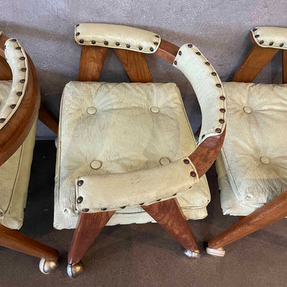 Set of Four Allan Gould Mid Century Modern Chairs