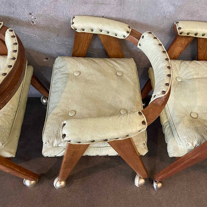 Set of Four Allan Gould Mid Century Modern Chairs