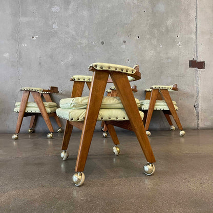 Set of Four Allan Gould Mid Century Modern Chairs