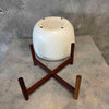 Case Study Ceramics White Planter w/ Wood Stand #2