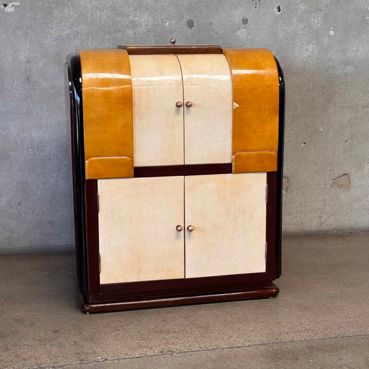 Art Deco Dry Bar With Three Storage Compartments