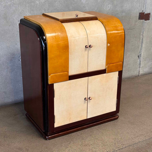 Art Deco Dry Bar With Three Storage Compartments