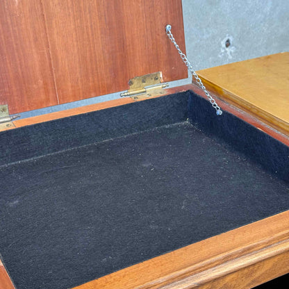 Art Deco Dry Bar With Three Storage Compartments