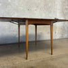 Mid Century Modern Drop Leaf Table & Six Chairs - All Original