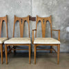 Mid Century Modern Drop Leaf Table & Six Chairs - All Original