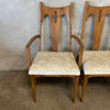 Mid Century Modern Drop Leaf Table & Six Chairs - All Original