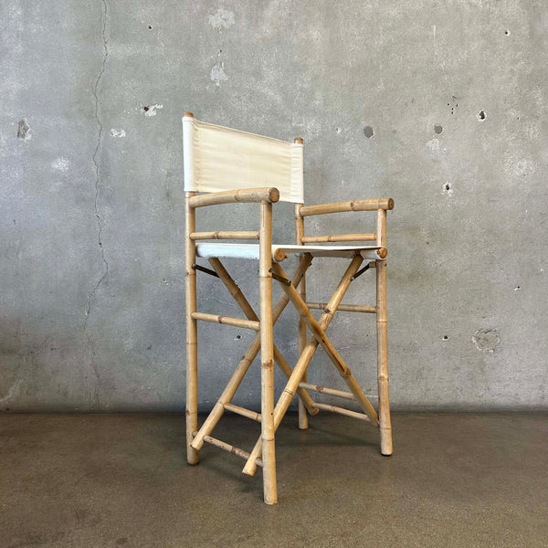Vintage Bamboo Barstool #1