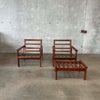 Pair of Illum Wikkelso Capella Chairs & Ottoman