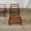 Pair of Illum Wikkelso Capella Chairs & Ottoman