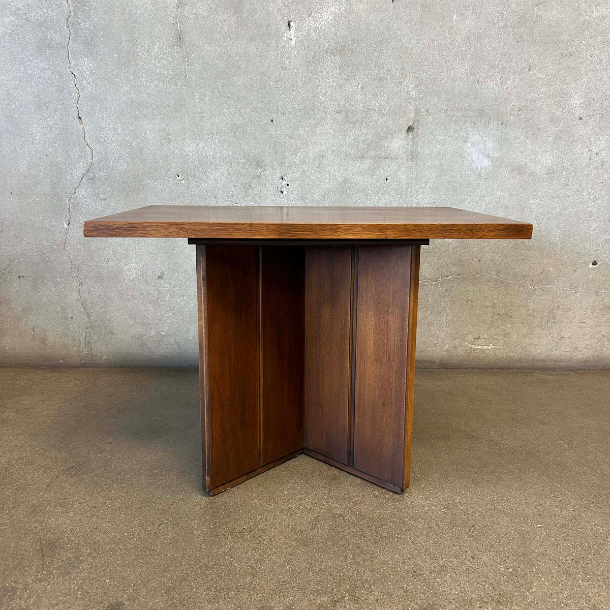 Mid Century Modern Walnut Side Table