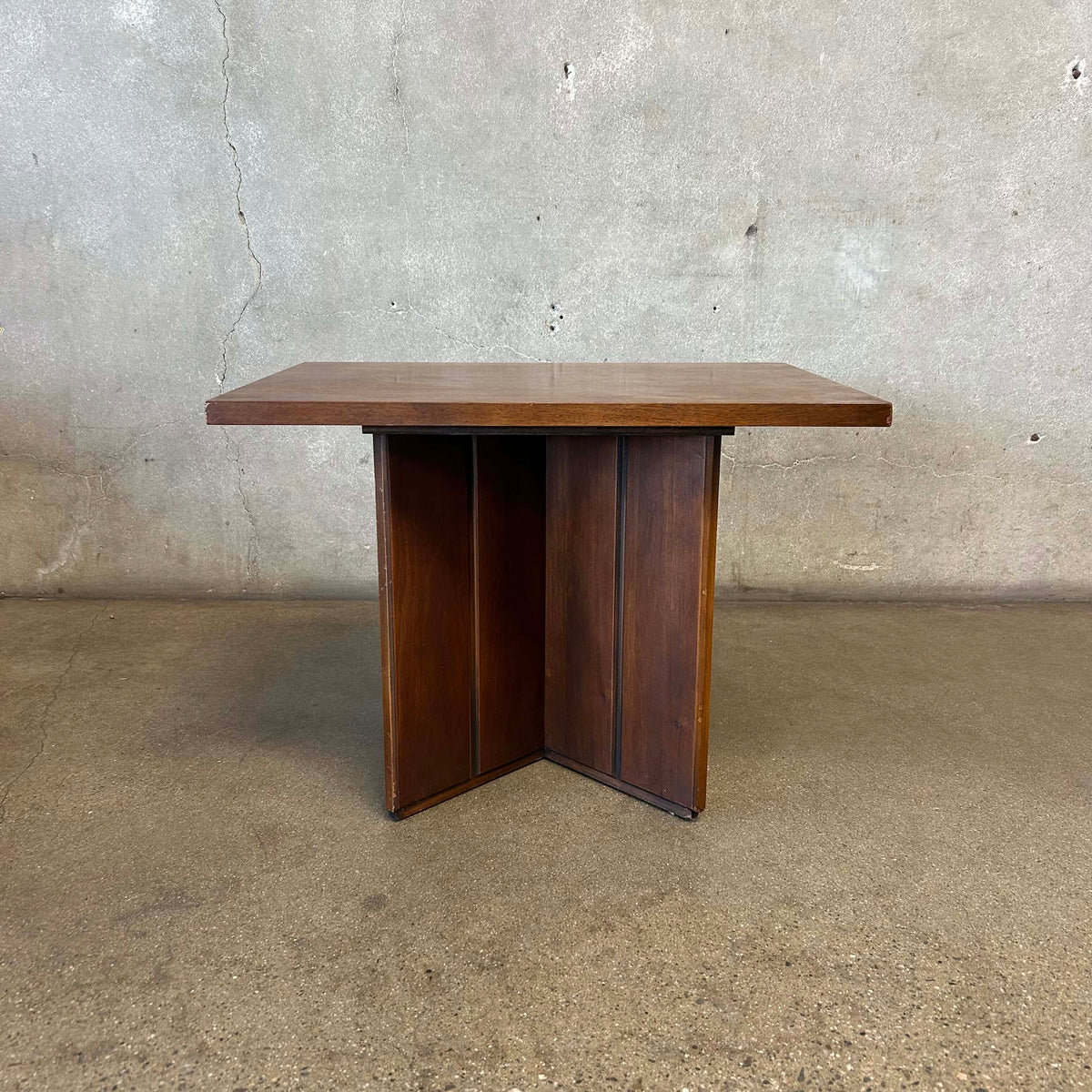 Mid Century Modern Walnut Side Table