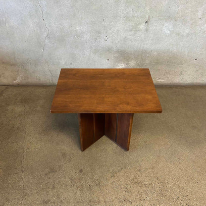Mid Century Modern Walnut Side Table