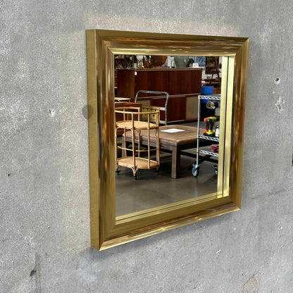 Vintage Gold Brass Mirror