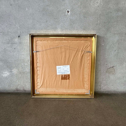 Vintage Gold Brass Mirror