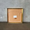 Vintage Gold Brass Mirror