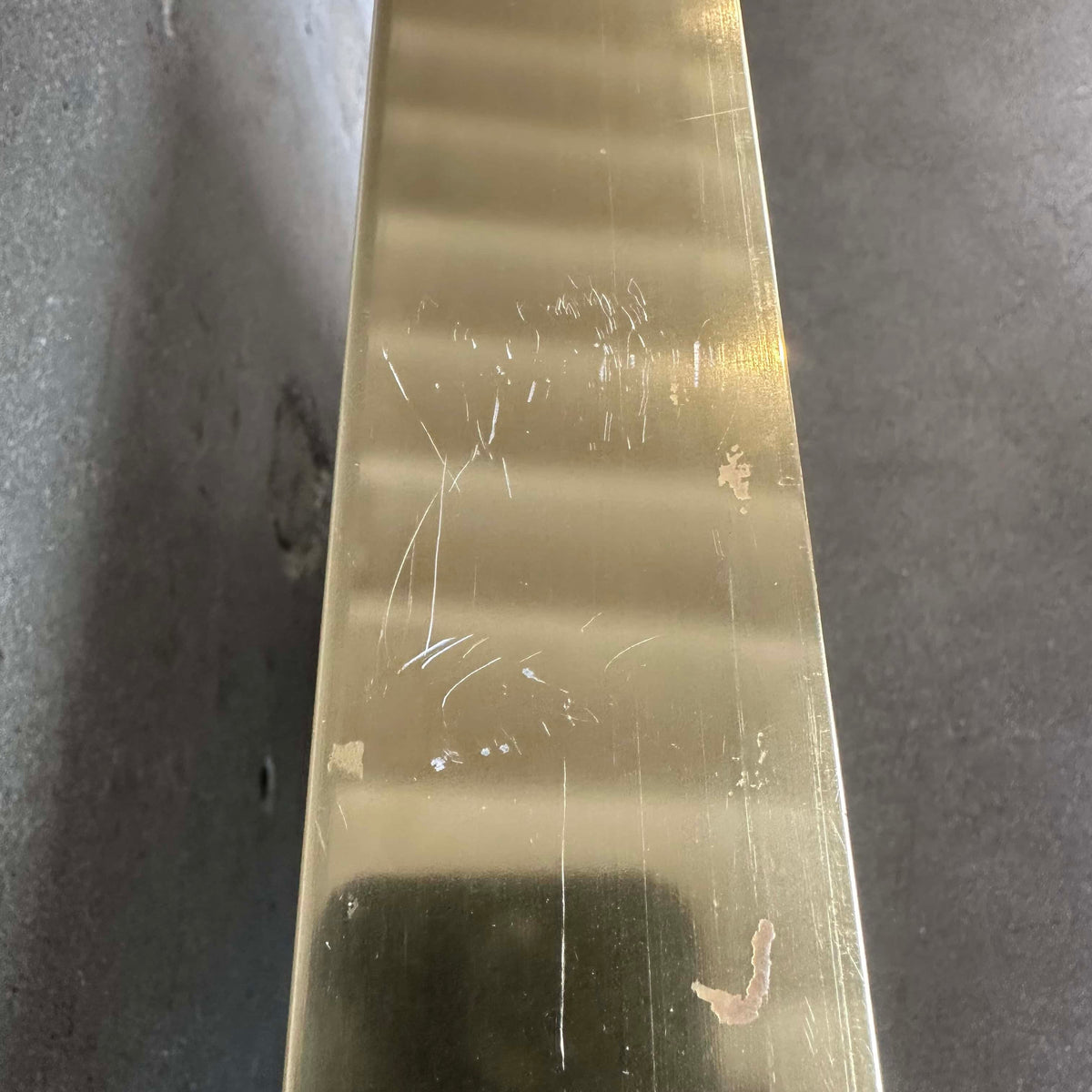Vintage Gold Brass Mirror