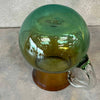 Hand Made Glass Pitcher Green to Amber Fade