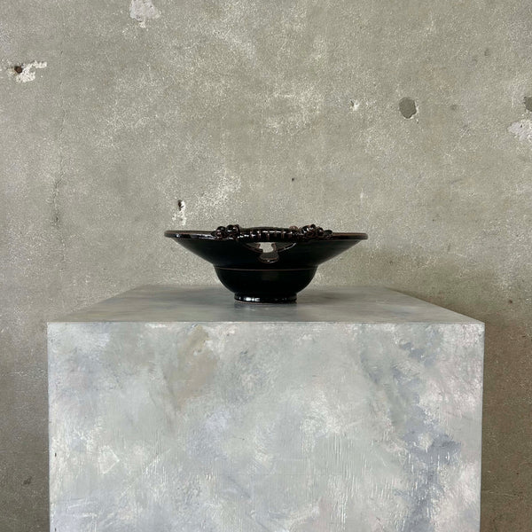 Gothic Style Hand Built Pottery Bowl