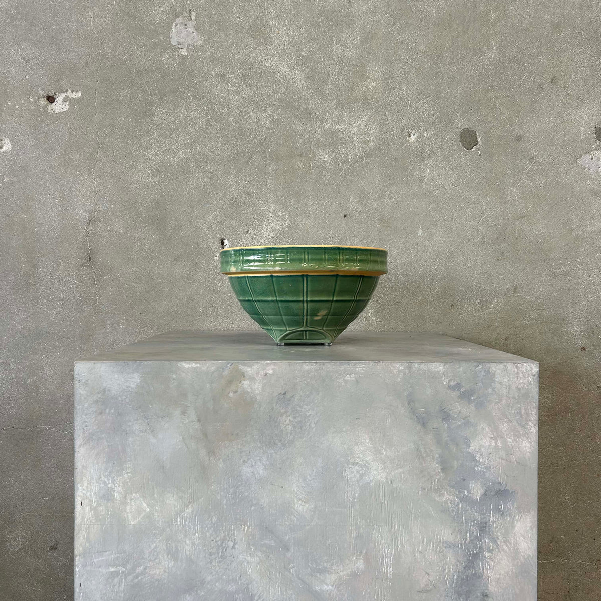 1930s McCoy Yelloware Mixing Bowl #11