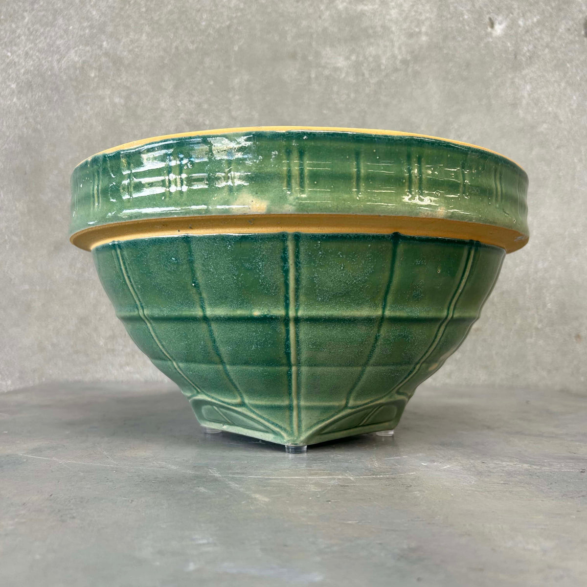 1930s McCoy Yelloware Mixing Bowl #11