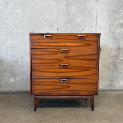 Mid Century Modern 4 Drawer Highboy JB Van Sciver