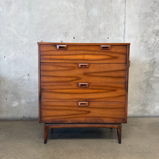Mid Century Modern 4 Drawer Highboy JB Van Sciver
