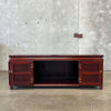 Mahogany Solid Wood Bi-Fold Sideboard