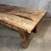 Antique Mexican Hacienda Solid Walnut Wood Dining Table