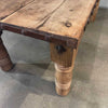 Antique Mexican Hacienda Solid Walnut Wood Dining Table