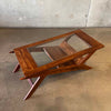 Modern Wood & Glass Coffee Table