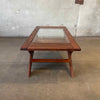 Modern Wood & Glass Coffee Table