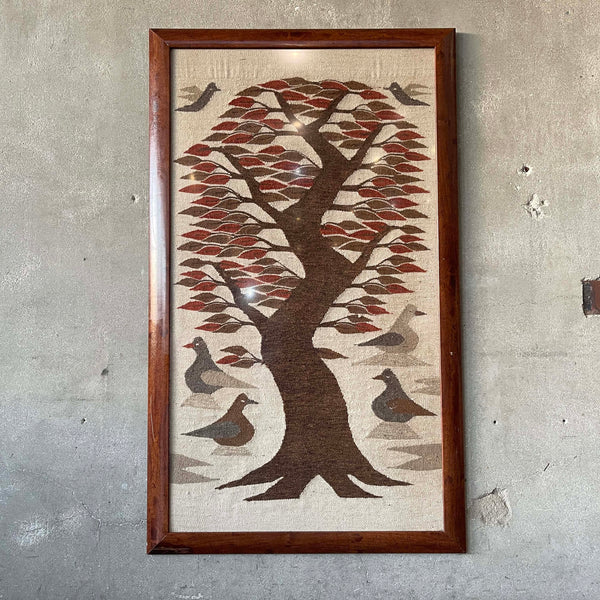 Vintage Egyptian "Tree Of Life" Tapestry/Rug