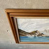 1970's Oil On board Lake Scenery Painting