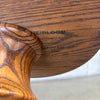 Antique Oak Pedestal Plant Stand