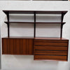 Cado Wall Unit Rosewood Desk & Bookcase With Key