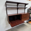 Cado Wall Unit Rosewood Desk & Bookcase With Key