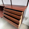 Cado Wall Unit Rosewood Desk & Bookcase With Key
