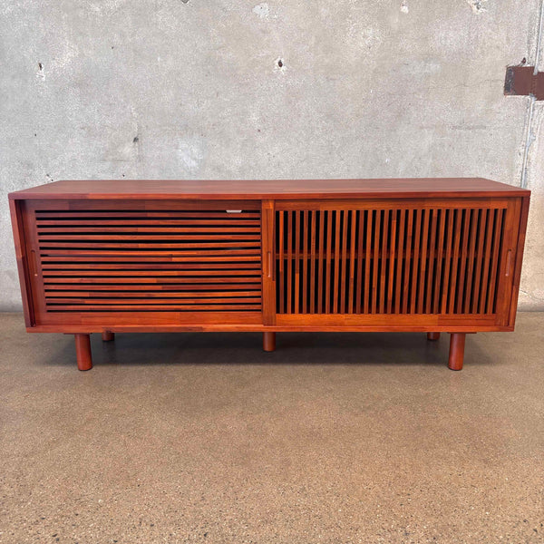 Mosaic TV Console Solid Acacia Wood